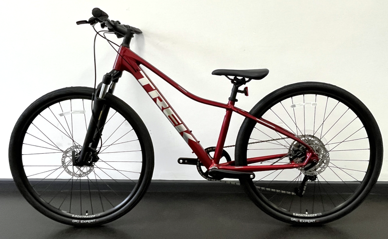 EX DISPLAY Trek Dual Sport 3 Hybrid Bike Small 2023 in Rage Red-1